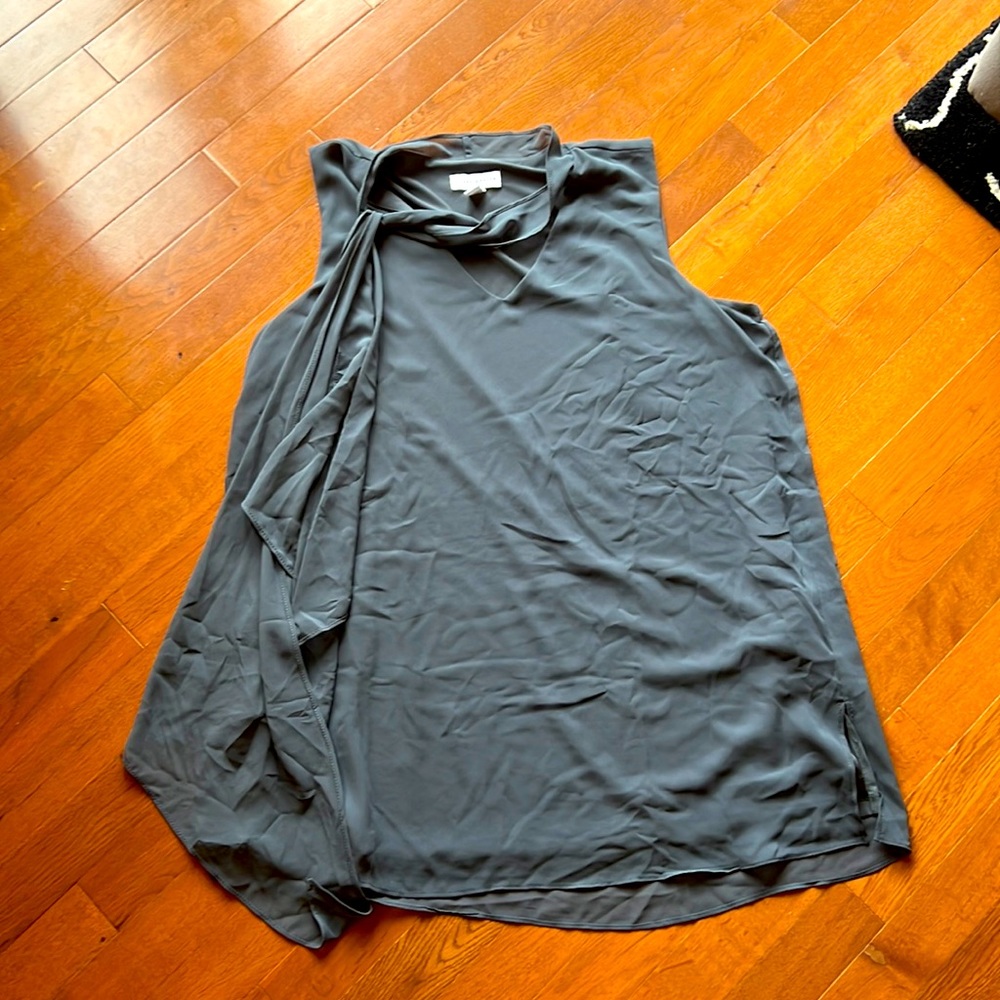 Tie-neck blouse